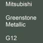 Preview: Mitsubishi, Greenstone Metallic, G12.